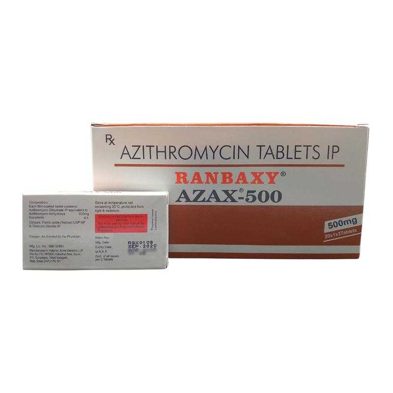 Azithromycin tablets azax 500