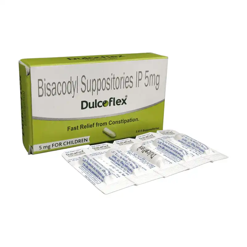Dulcoflex Bisacodyl Suppositories IP 10mg for Adults