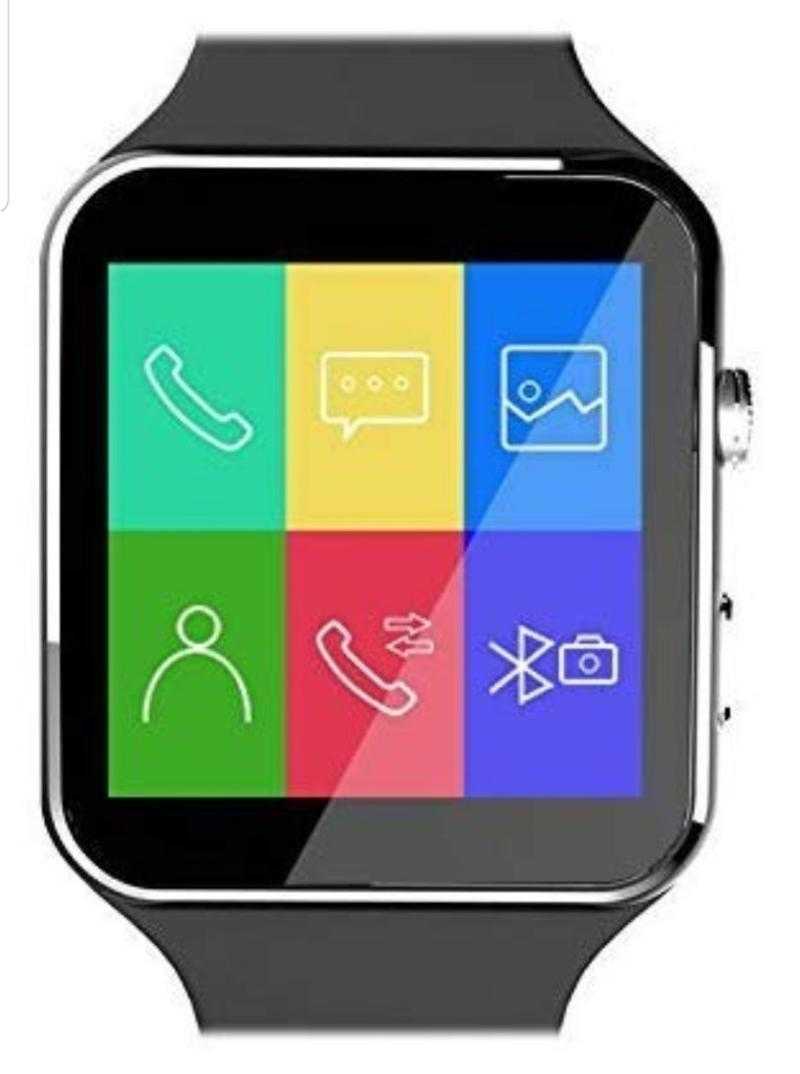 X6 Bluetooth Smartwatch Curved Screen Black with TF Card and