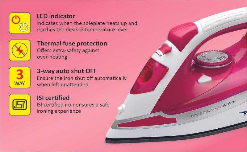 Lazer steam outlet iron price