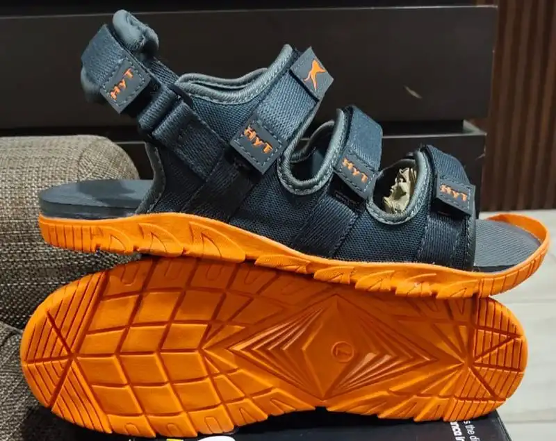 Hytech Pride WIN 10 Grey Orange Synthetic Smart Casual Sport