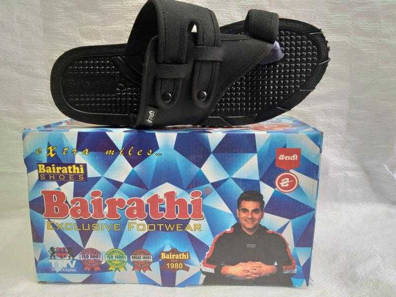 Bairathi Topper 05 Rubber Casual Wear Black 7 Uk 41 Eu 8 Uk