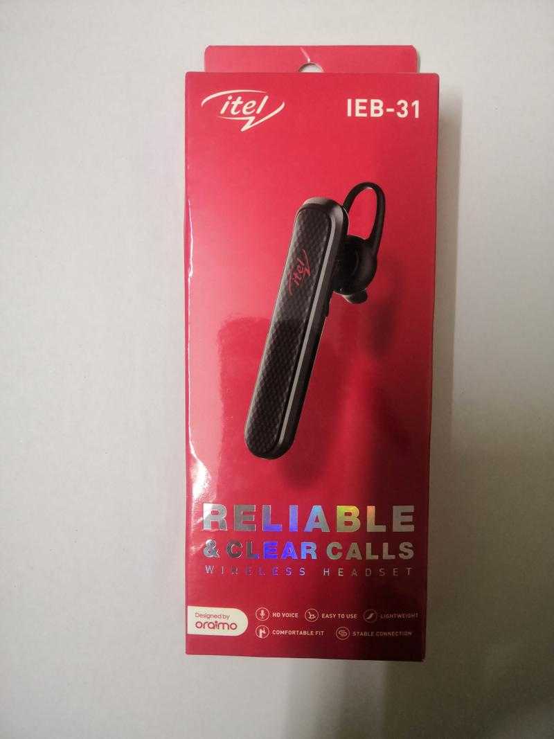 itel IEB 31 Wireless Bluetooth In the Ear With mic Yes Black