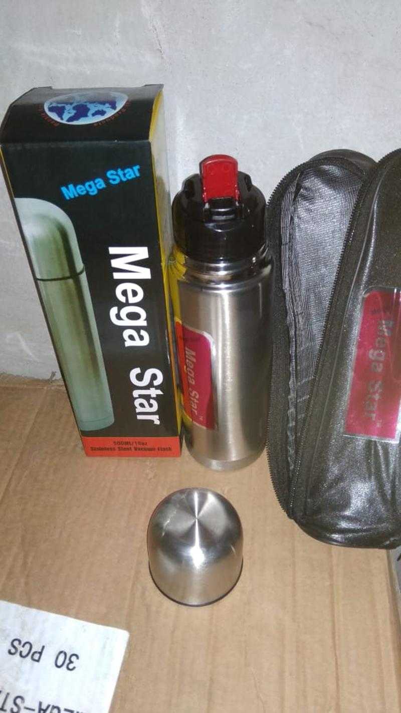 Mega star stainless steel vacuum flask clearance