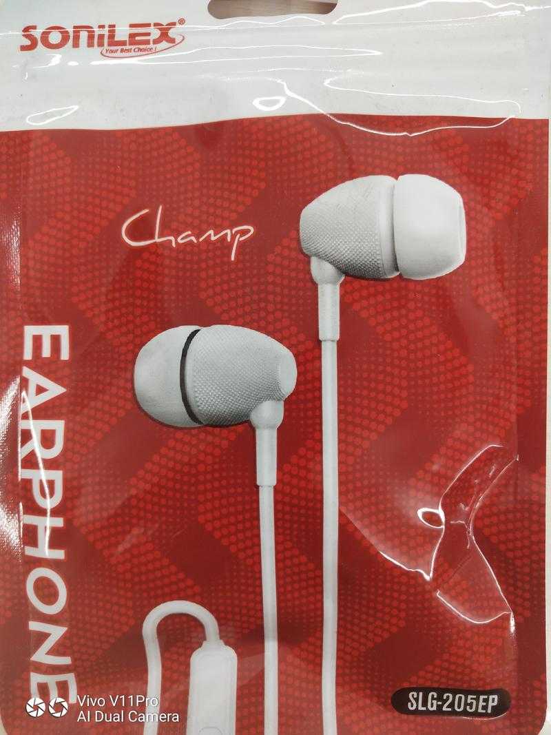 Sonilex SLG 205EP Wired In the Ear With mic Yes Black White