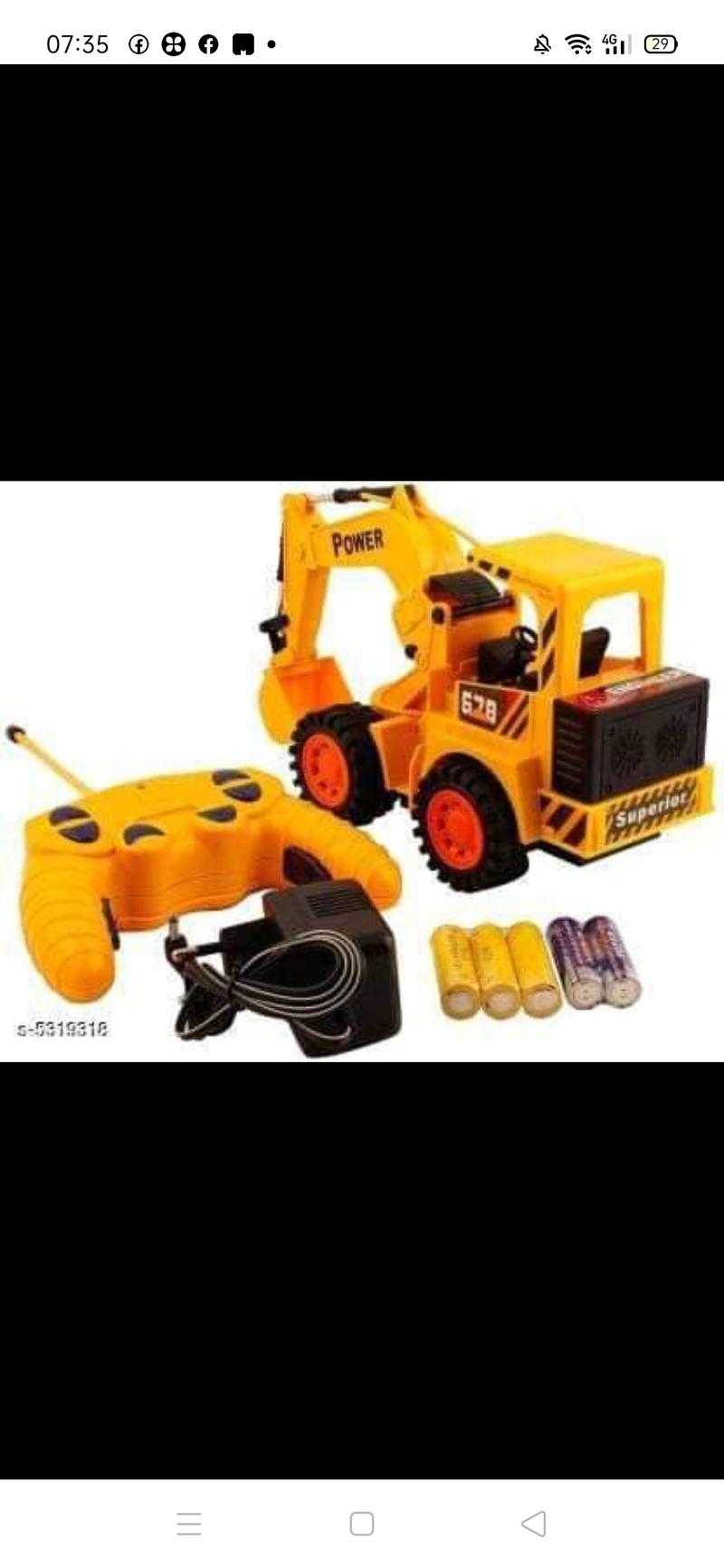 Remote control deals toy jcb