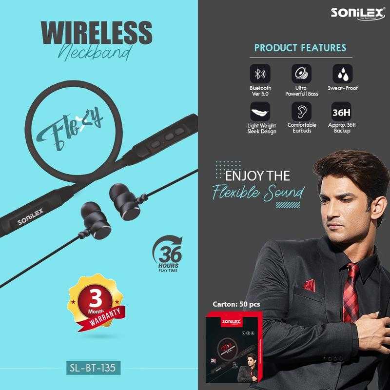 Sonilex SL BT 135 Wireless Bluetooth In the Ear With mic Yes