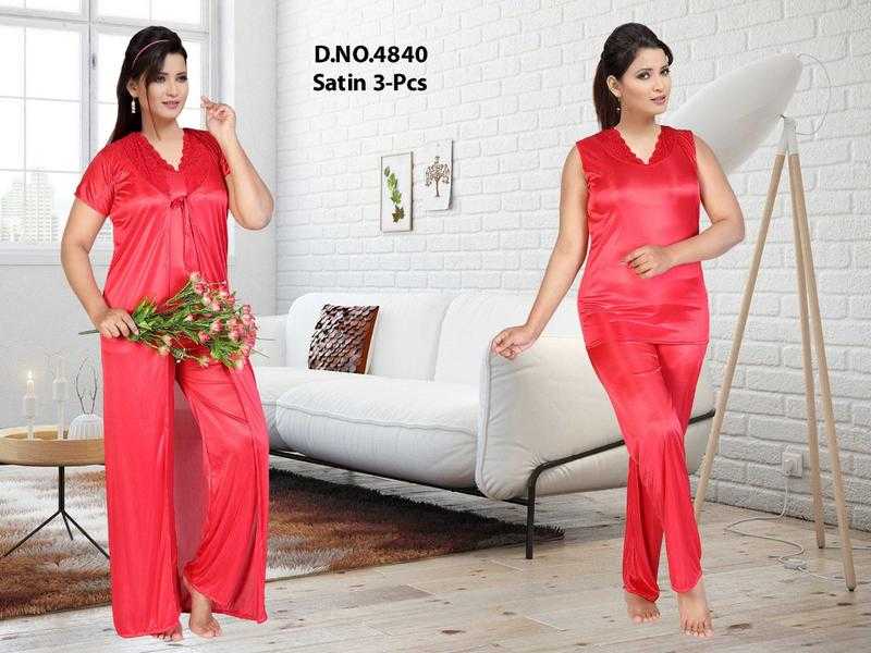 Three piece nighty set sales