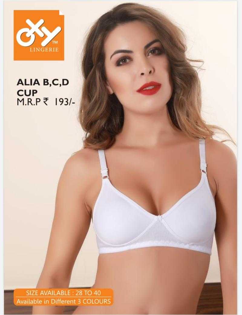Oxy Imported Seamless Solid Lightly Padded T-Shirt Bra for Women Set Of 6,  ALIA32