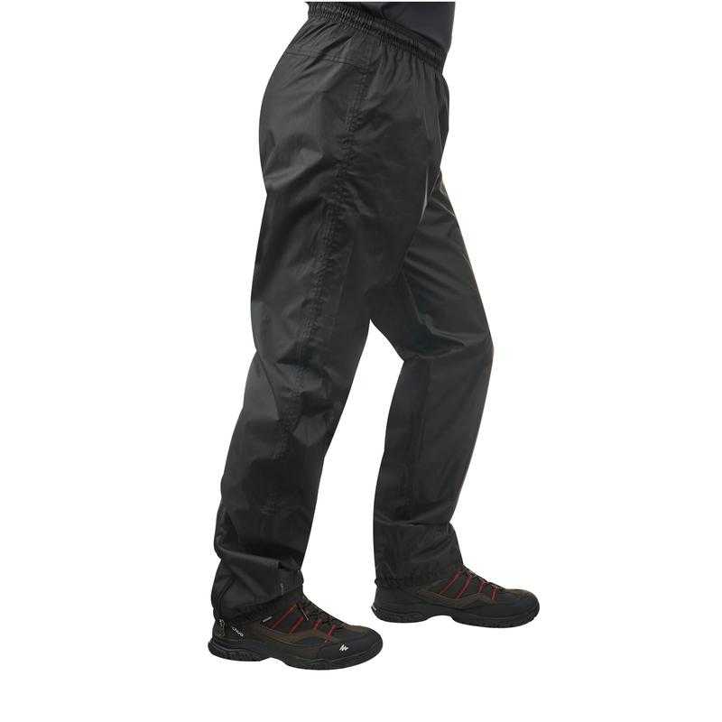 Decathlon Polyester Plain Rain Wear for Men 2XL Black Udaan
