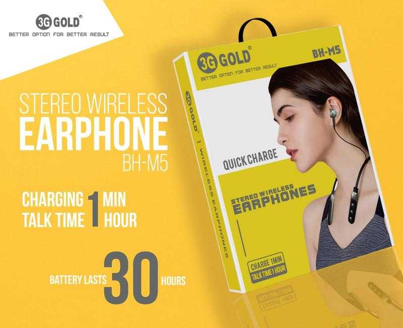 3g gold hotsell bluetooth earphones