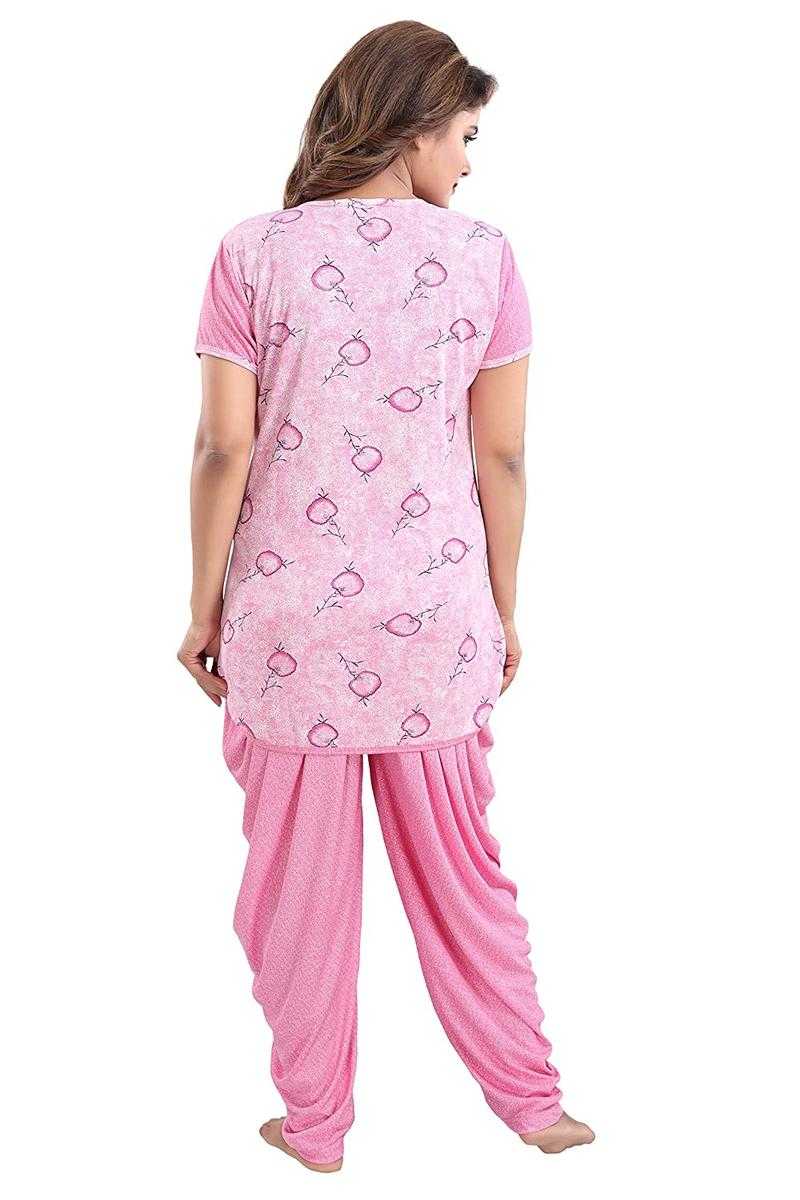 TUCUTE Sarina Half Sleeves Top and Dhoti Style Bottom Night Suit