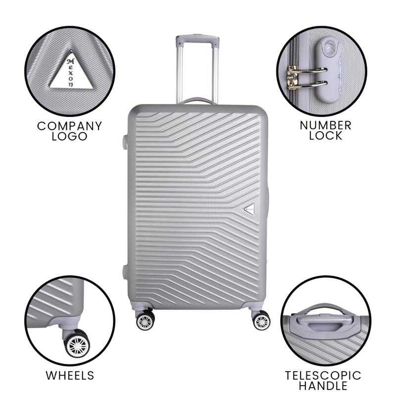Mexon Hard Luggage 20 24 Grey Colour Udaan B2B Buying for