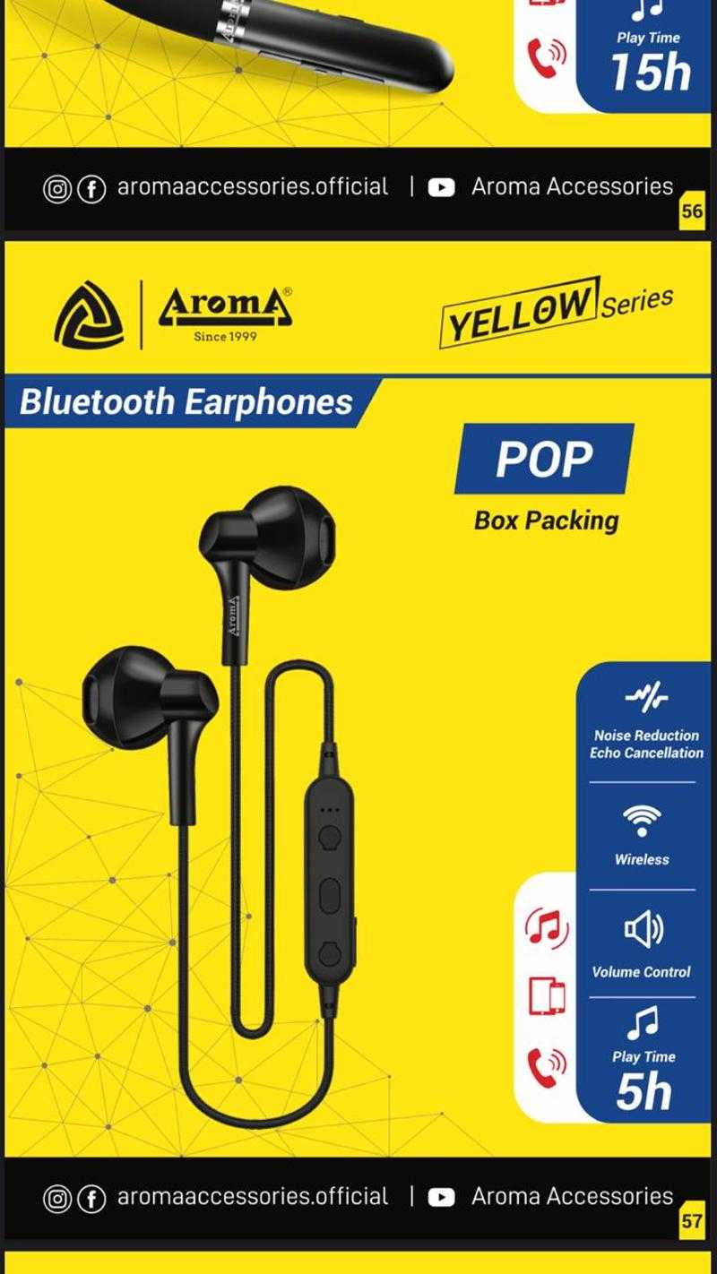 Aroma Wireless Bluetooth In the Ear With mic Yes Assorted
