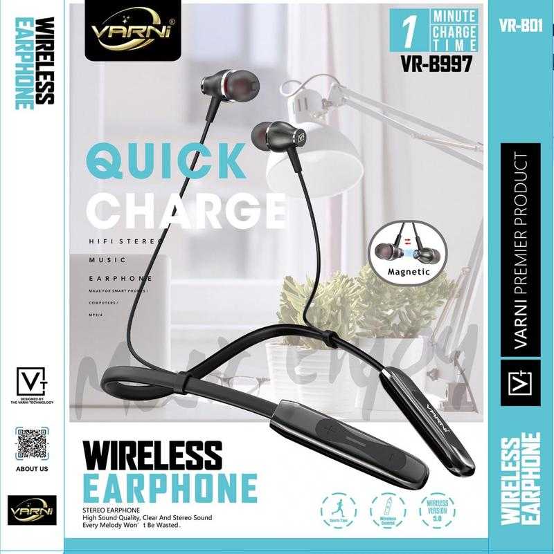Varni VR B997 Wireless Bluetooth In the Ear With mic Yes