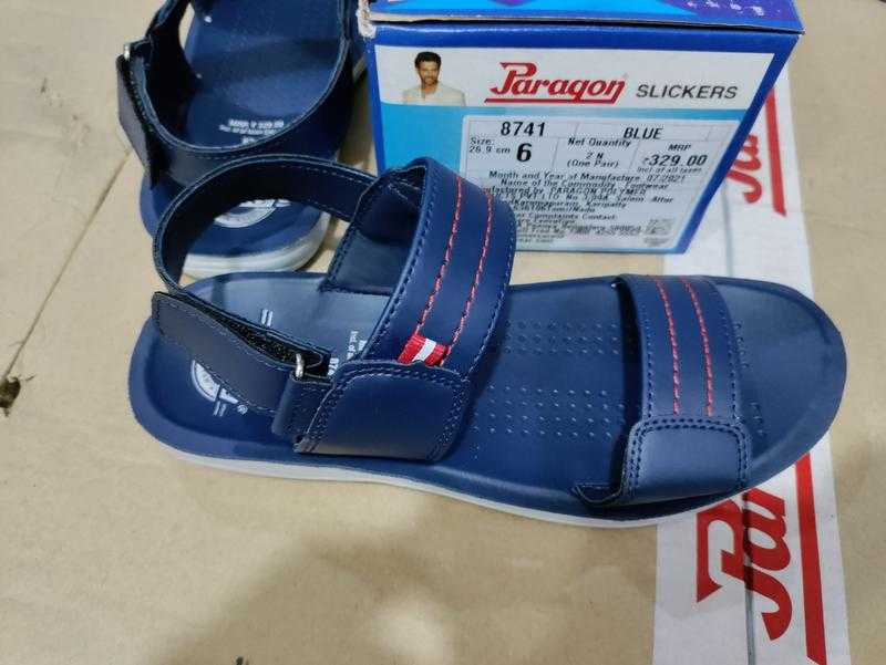 Paragon 8741 329 Rexine Casual Wear Flat Sandals Navy 6 Uk 40