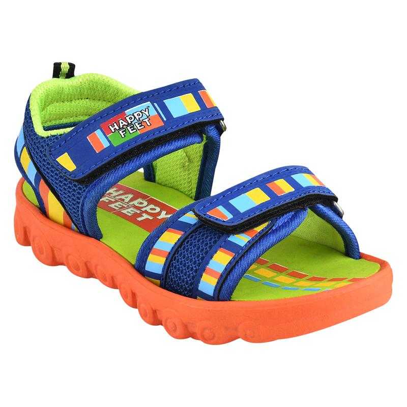 Happy Feet FUNTOSH BLUR ORG 5X10 Rexine Fabric Smart Casual