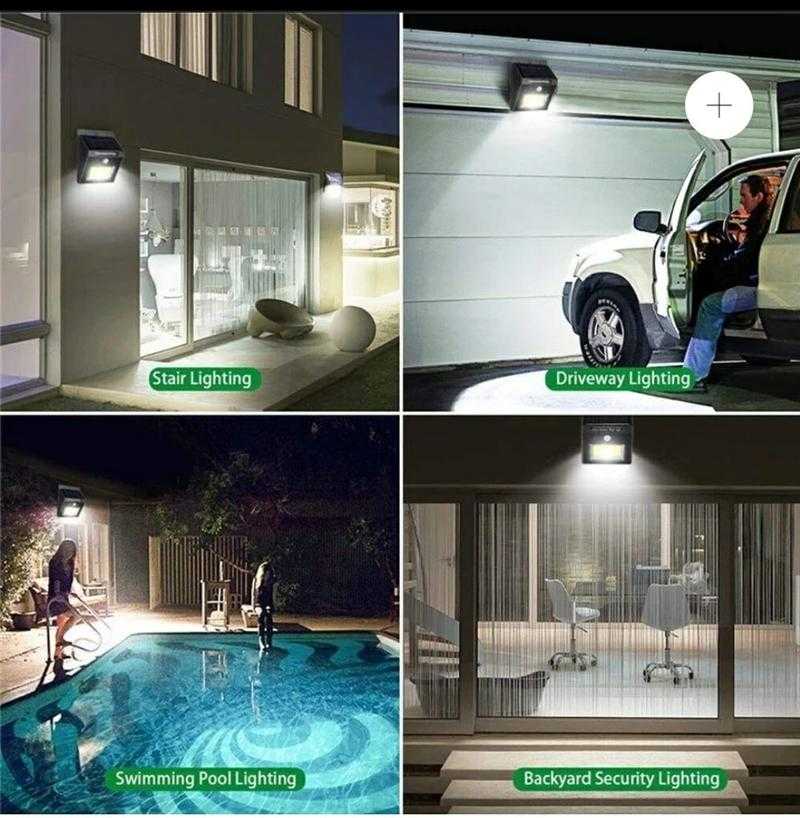 Solar wall sensor light action sales