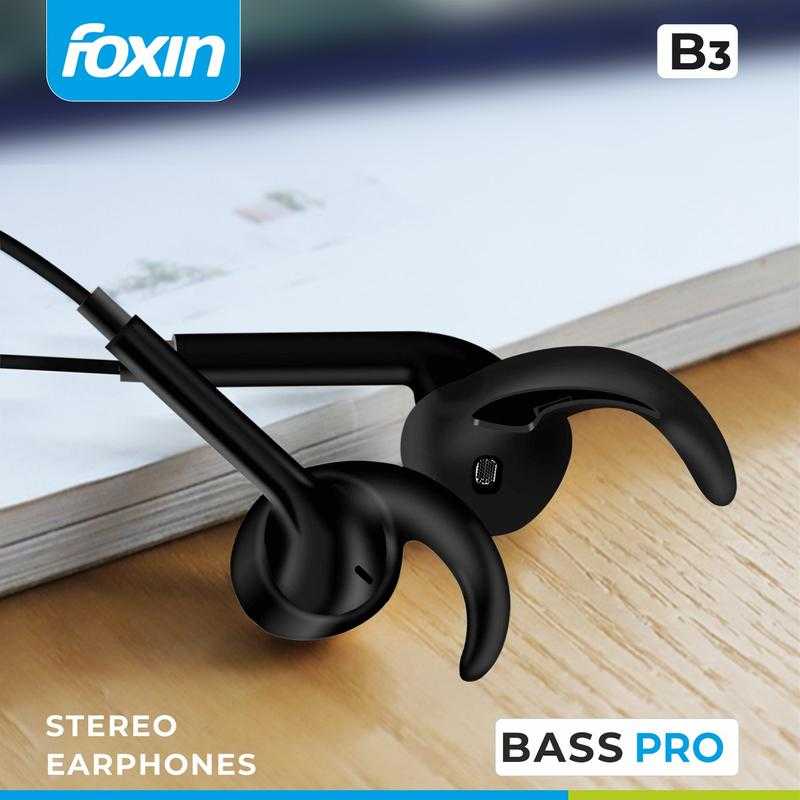 Foxin Pro B3 Wired In the Ear With mic Yes Black Udaan
