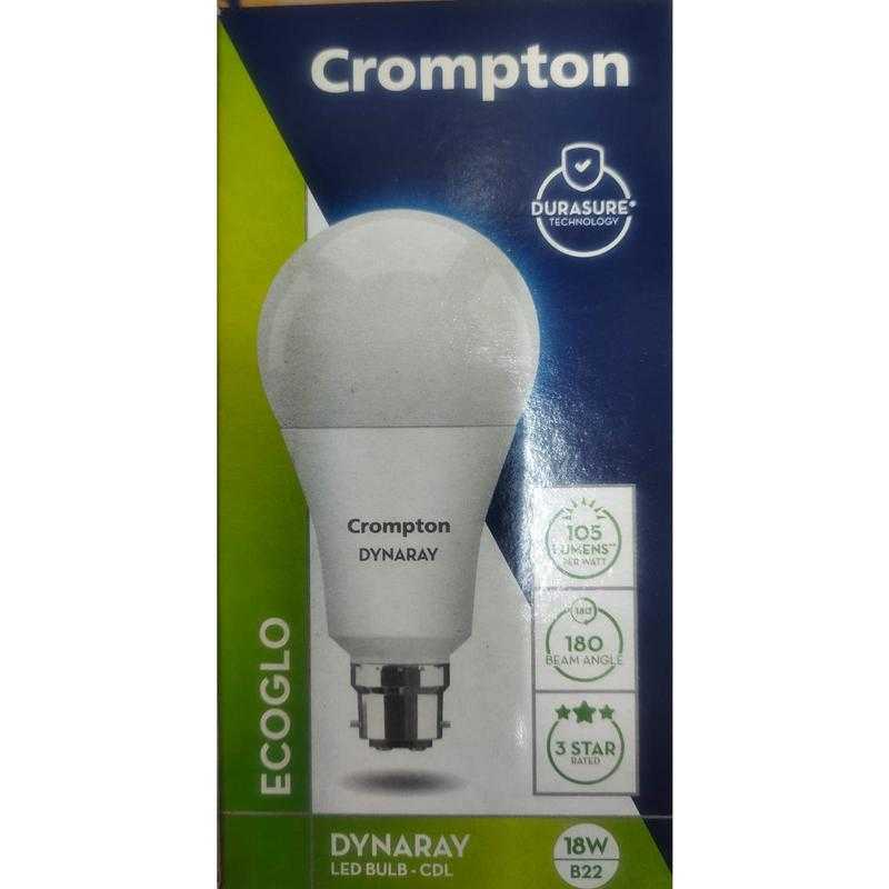Crompton New Ecoglo Bulb B22d Regular Led Bulb CDL CW 6500K