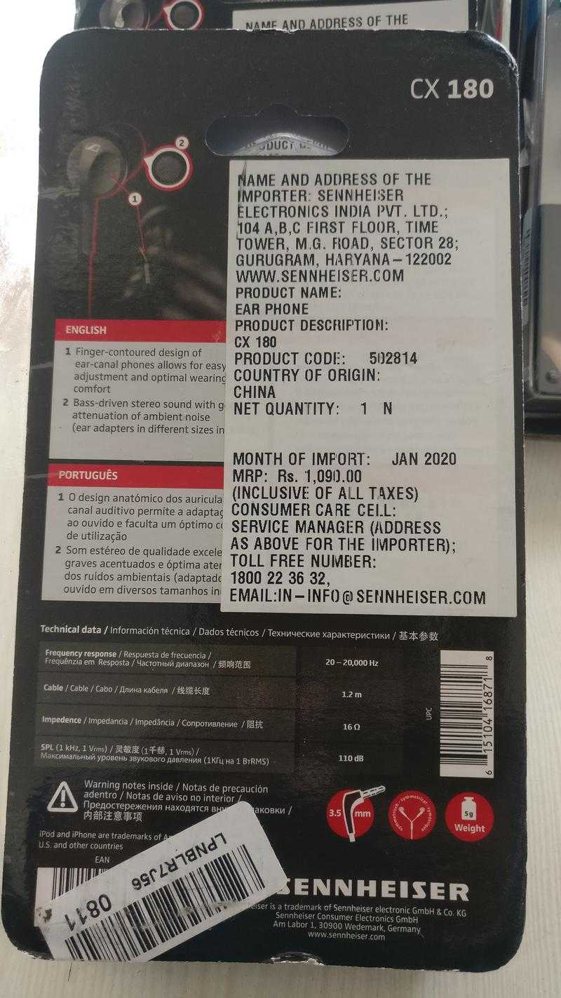 Sennheiser sales cx 180
