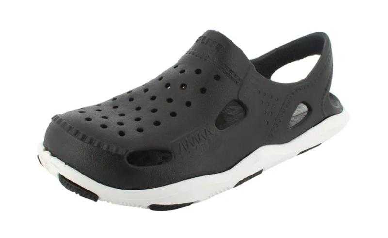 Relaxo FLITE FL 380 6X10 BLACK WHITE EVA Casual Wear Black 6