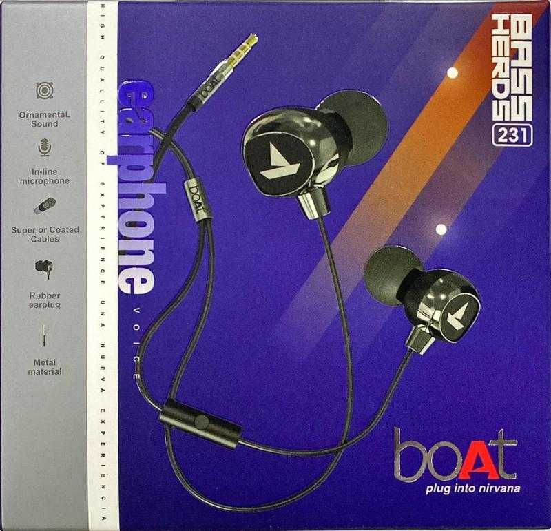 Boat Bass Herds 231 Wired In the Ear With mic Yes Assorted