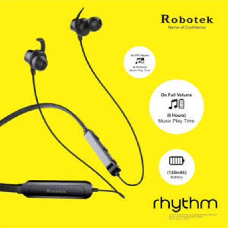 Robotek Rhythm Wireless Bluetooth In the Ear With mic Yes