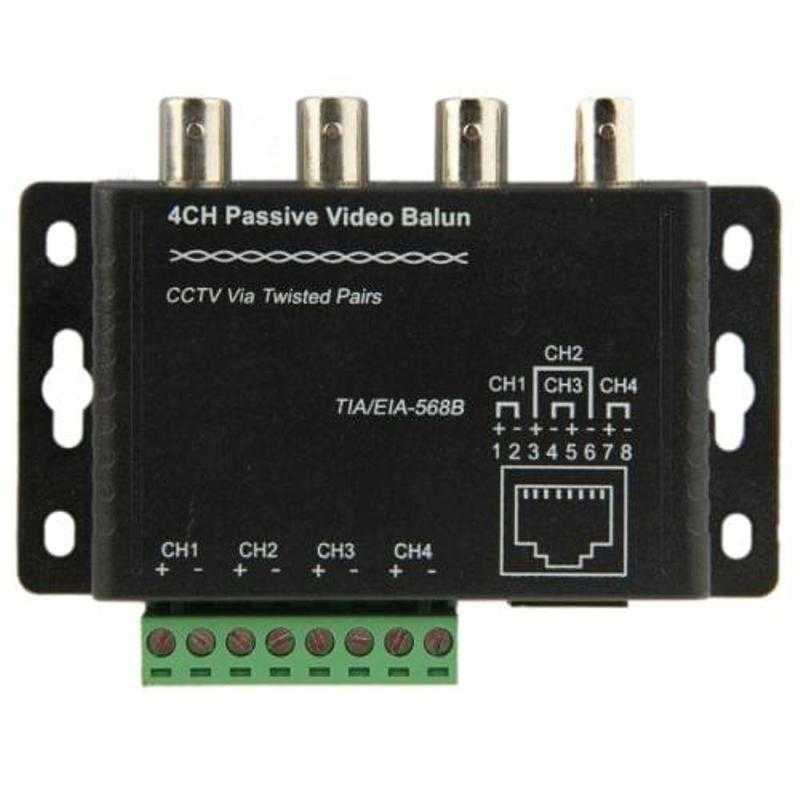 4 Channel HD Passive UTP Video Balun Black Udaan B2B Buying