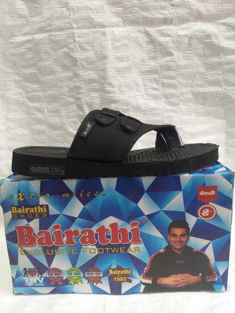 Bairathi Topper 05 Rubber Casual Wear Black 7 Uk 41 Eu 8 Uk