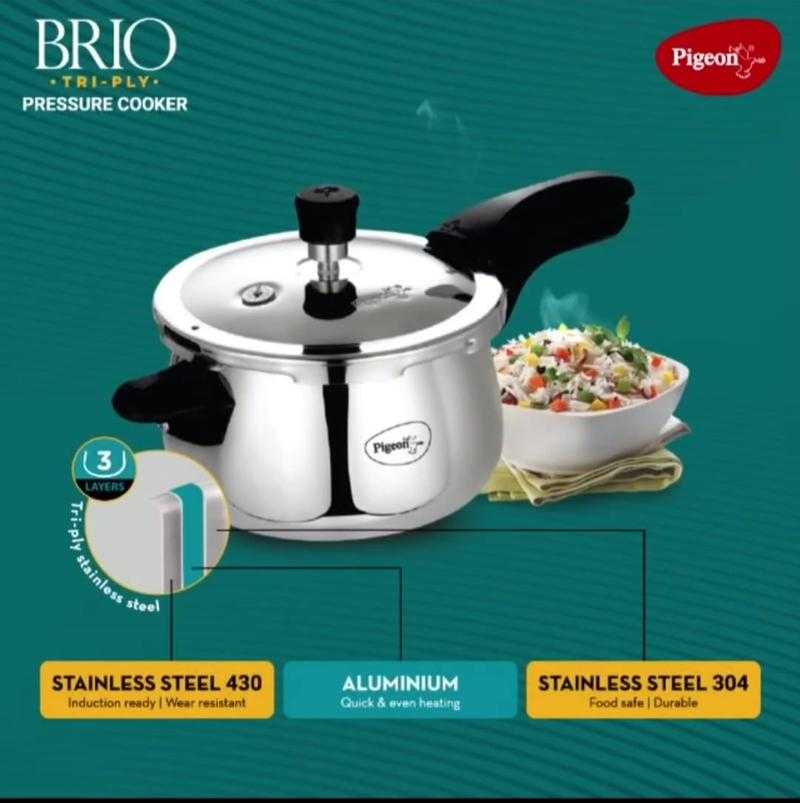 Pigeon induction base pressure clearance cooker 3 litres price