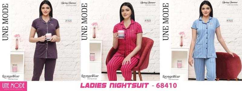 Une Mode Cotton Half Sleeves Striped Night Suit for Women Udaan