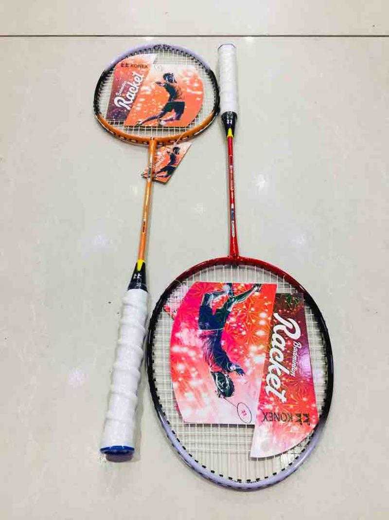 Konex Strung Aluminium Badminton Racquet (Multicolor, Width - 20.5 mm, Pack of 1) Udaan