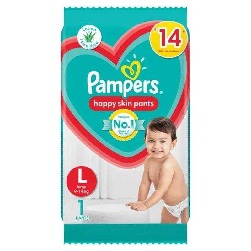 Pampers Pants Large L Pieces Pack of 1 Set Of 10 MRP 14.00