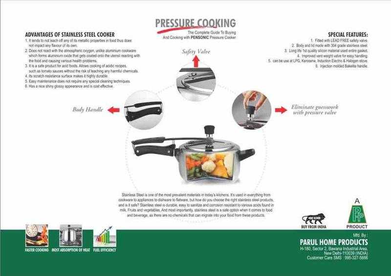 Pensonic best sale pressure cooker