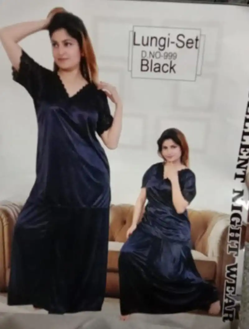 Satin lungi night suit deals