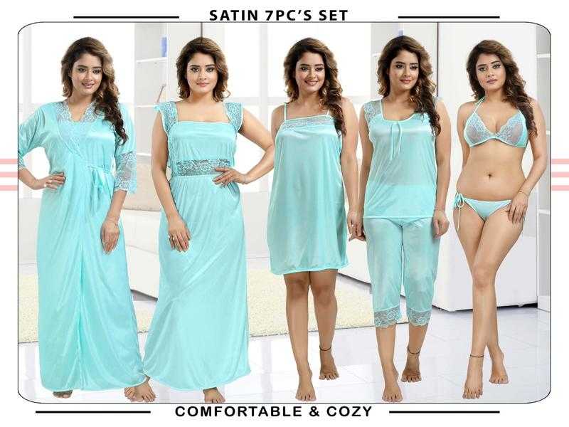 7pcs hot sale nighty set
