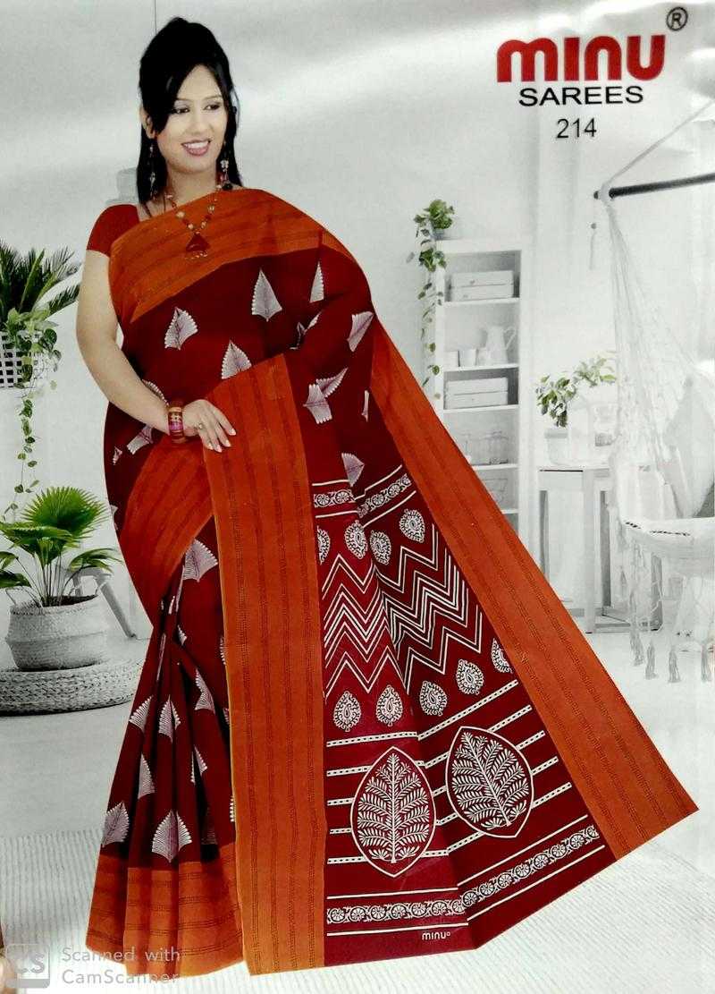 Minu cotton saree outlet price