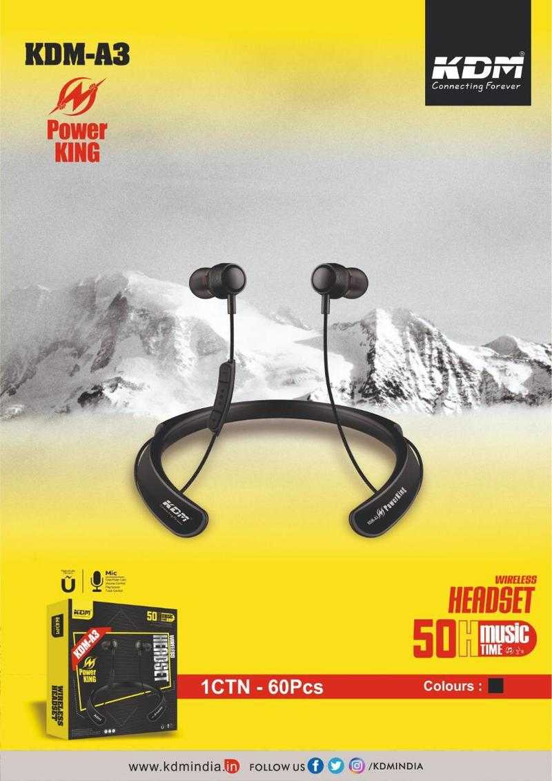 Kdm a3 bluetooth headset store