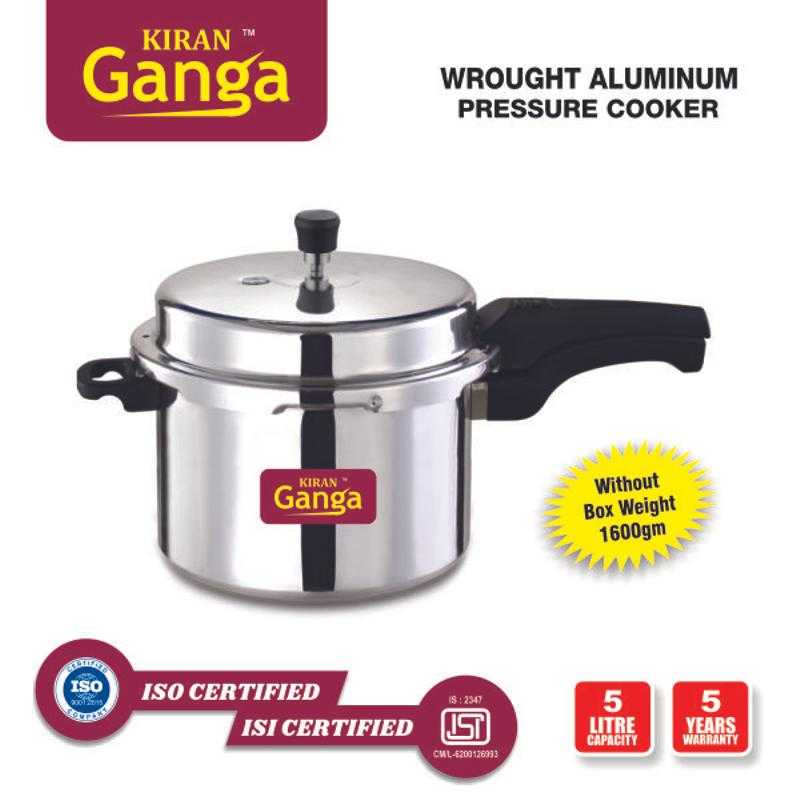 Kiran Ganga Plus 5 L Aluminium Without Induction Base Pressure