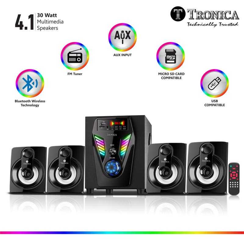Tronica bluetooth best sale 4.1 home theater