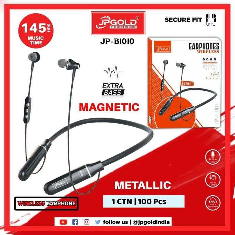 JP Gold JP B1010 Wireless Bluetooth In the Ear With mic Yes