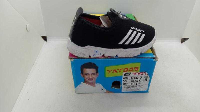 TRV Neo 3 Pu Smart Casual Running Shoes Black Blue 5 UK 23 EU