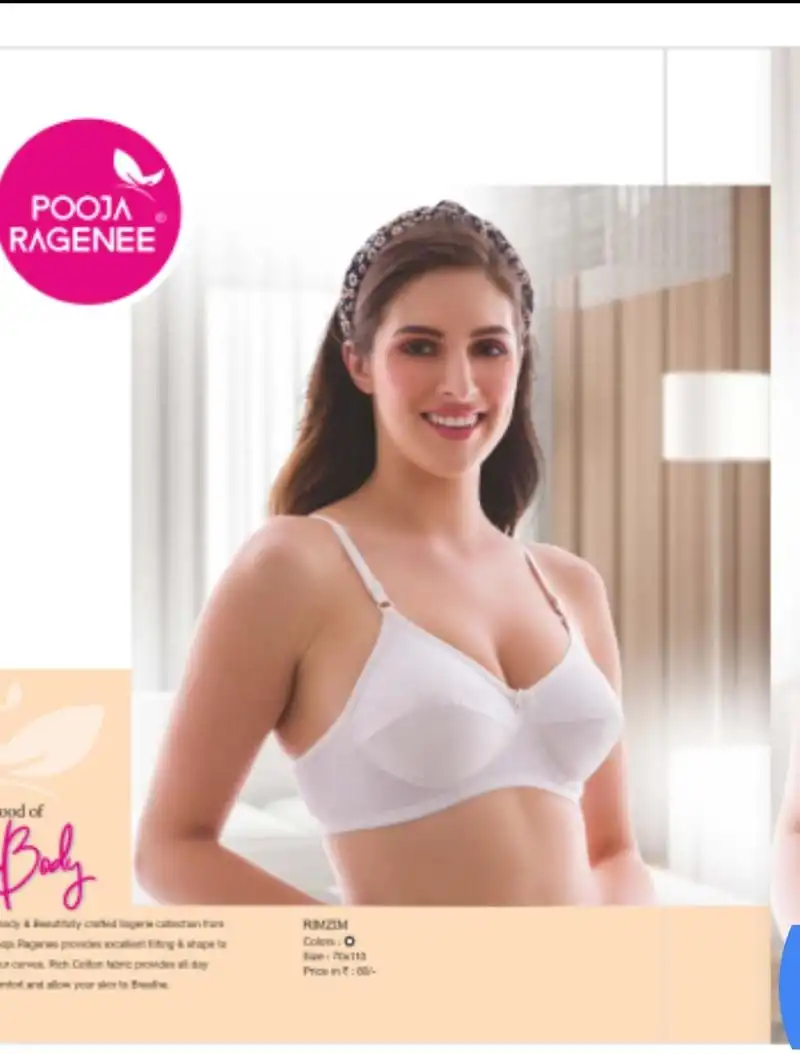Pooja ragenee Cotton Solid / Plain Non Padded Teenagers Bra for Women Set  Of 36