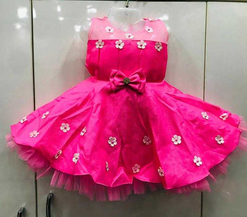 Perfect Dresses Plain Solid Barbie Frock Udaan B2B Buying