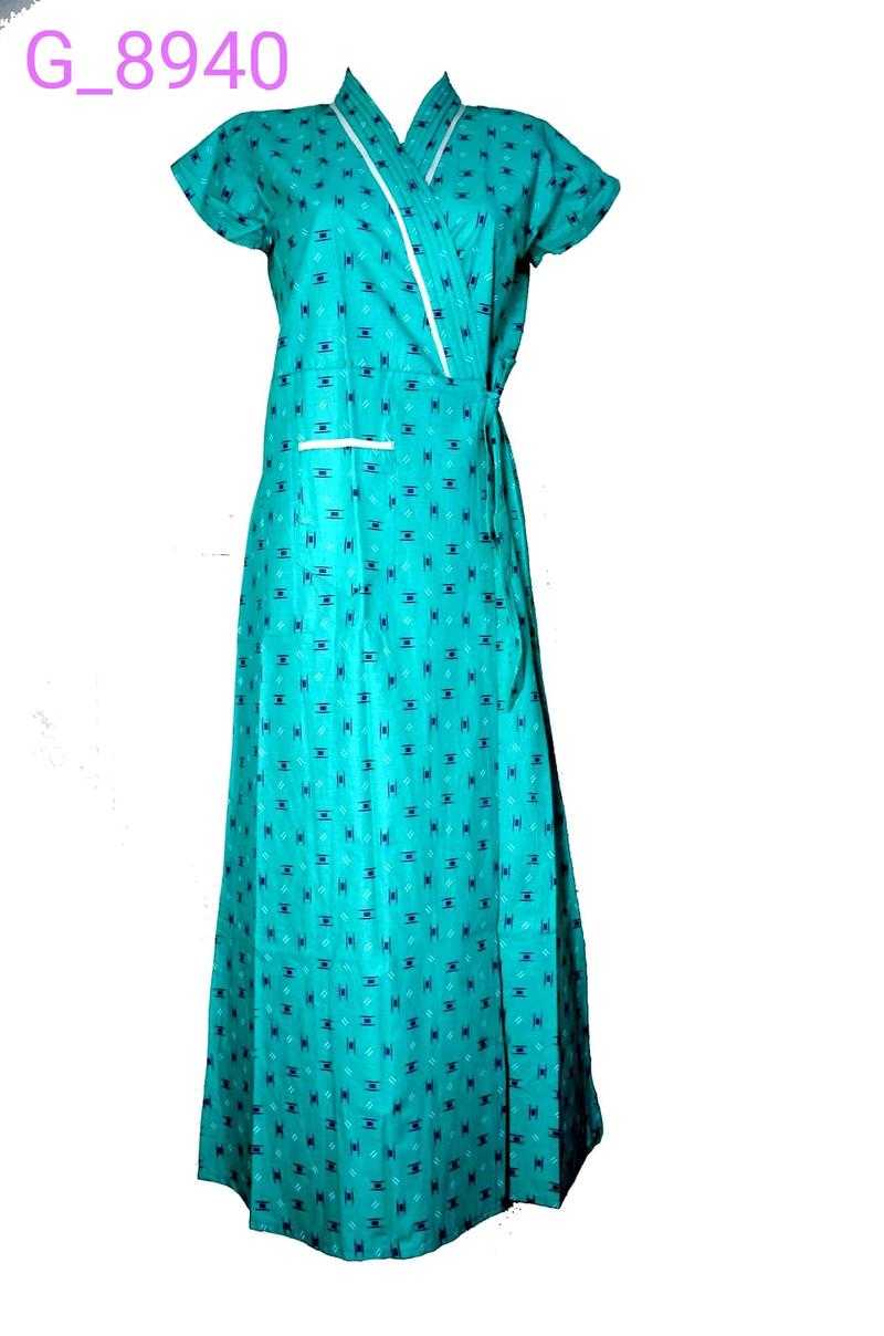 Cotton nighty with overcoat hotsell