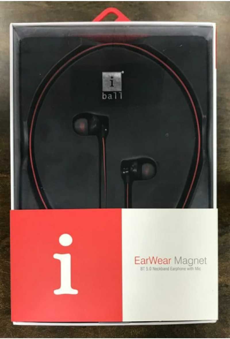 iball Earwear Magnet Wireless Bluetooth In the Ear With mic Yes
