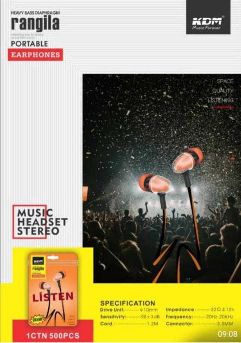 KDM Rangila Wired In the Ear With mic Yes Assorted Udaan