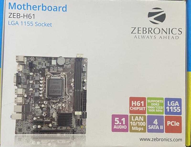 Zebronics ZEB H61 Desktop Motherboard 16 GB DDR3 DIMM Udaan