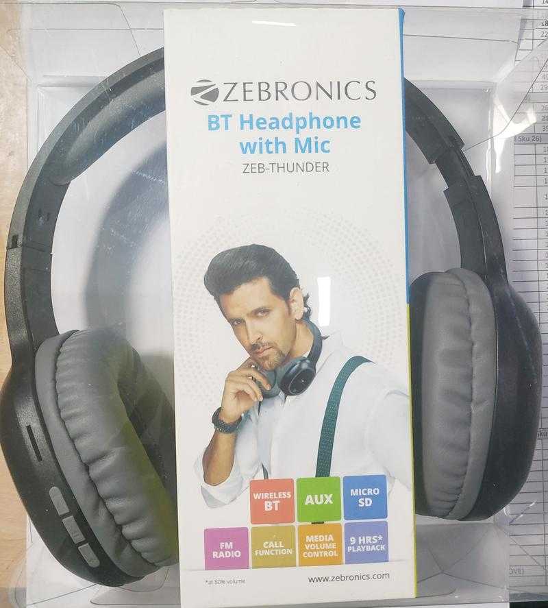 Zebronics thunder hotsell bluetooth